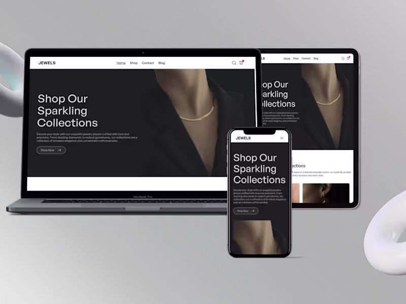 Cover image for Jewelry Website Design