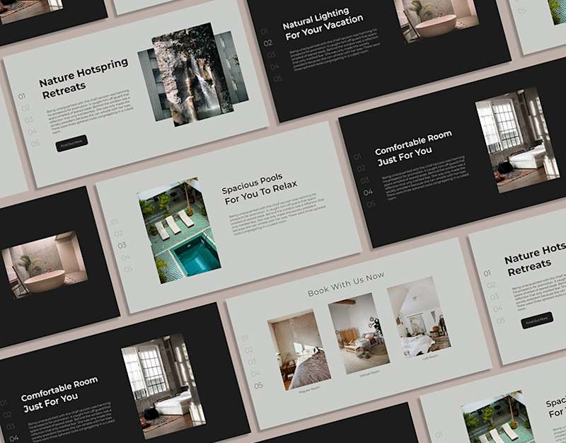 Cover image for Vacation Retreat Web Design :: Behance