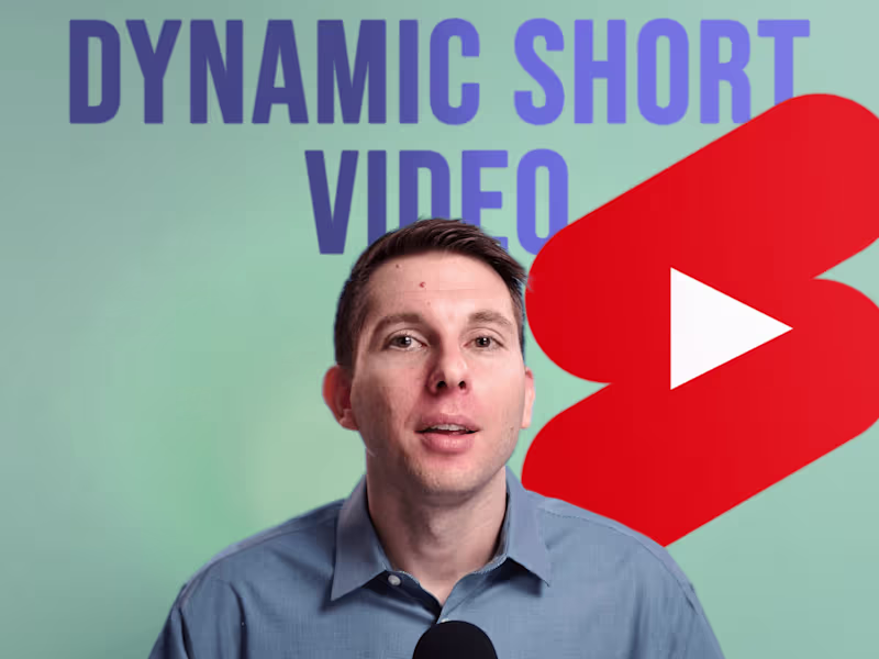 Cover image for Short form dynamic video for Instagram | TikTok | YouTube