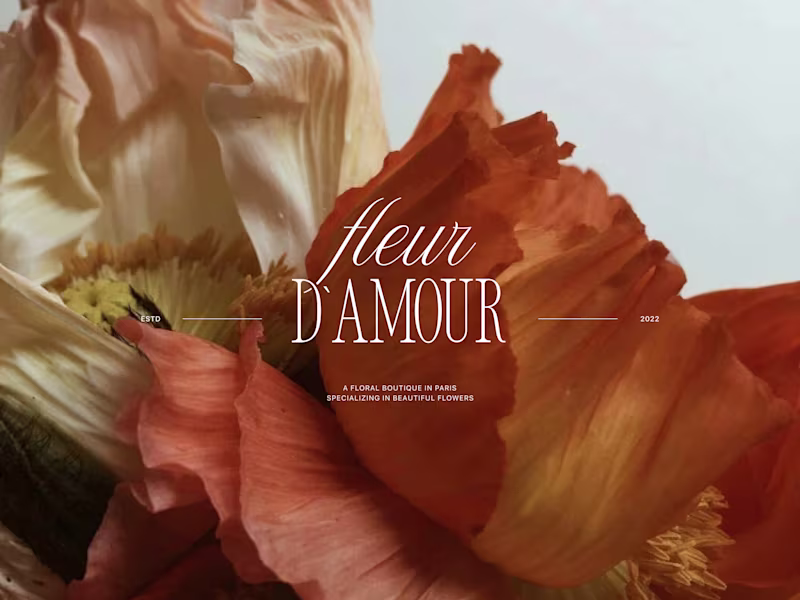 Cover image for Fleur D`amour. Brand іdentity