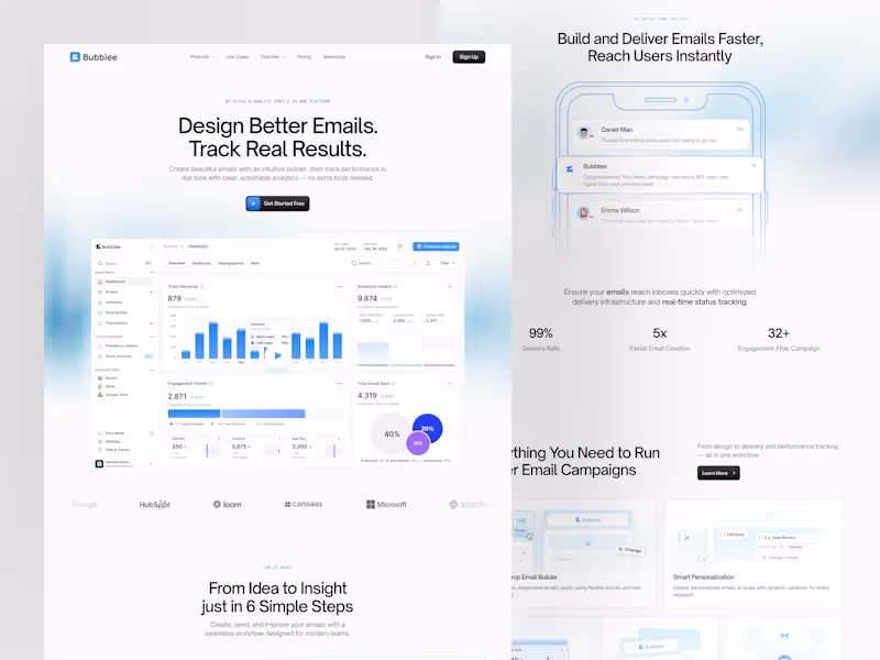 Cover image for Email Builder Landing Page