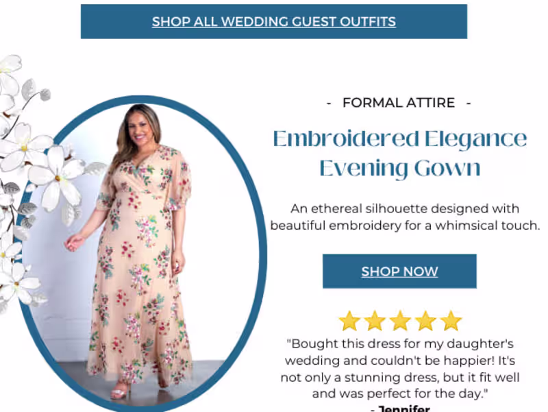 Cover image for Email Marketing Campaign Summer Wedding Guest Dresses