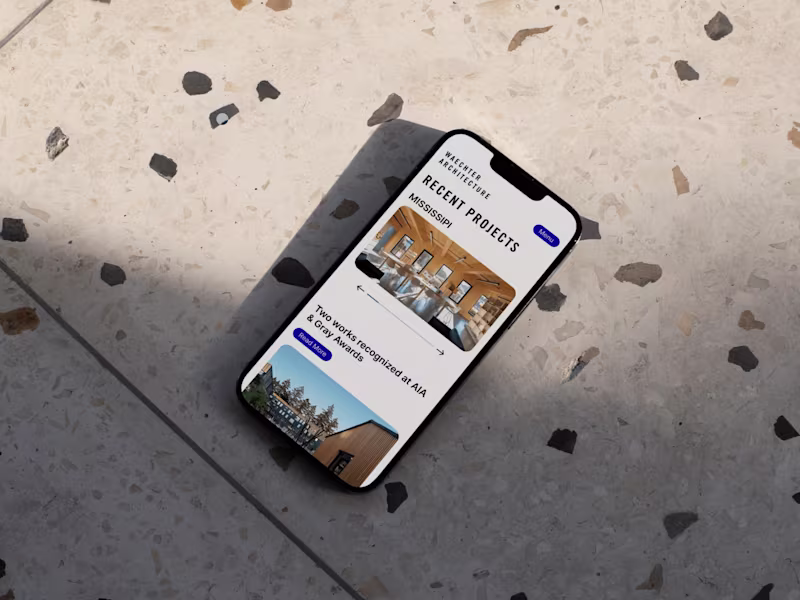 Cover image for Waechter Architecture Web Design