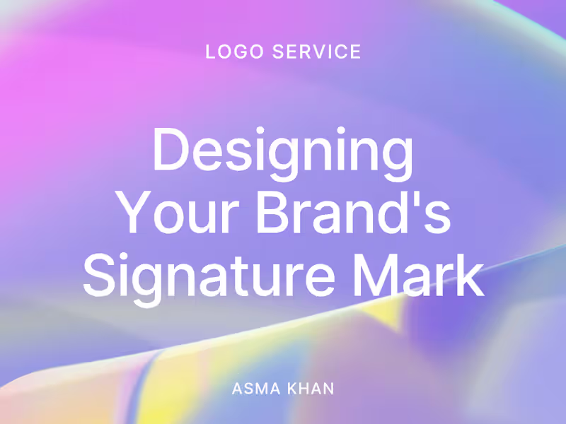 Cover image for Designing Your Brand's Signature Mark