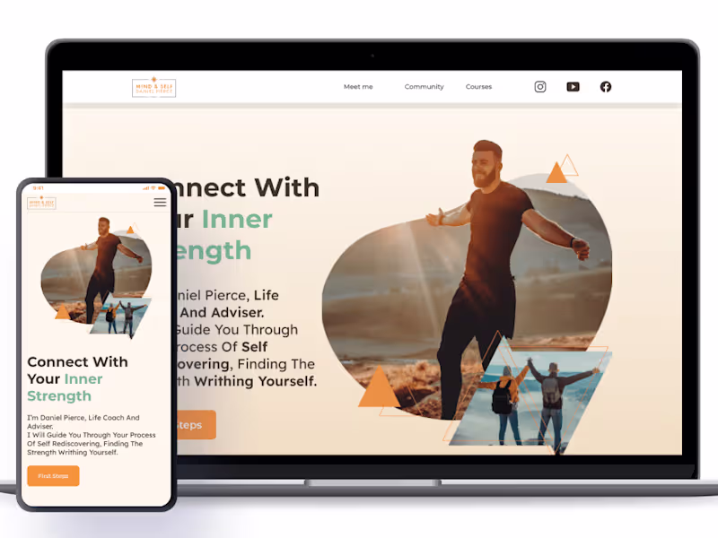 Cover image for UX/UI Design of Landing page