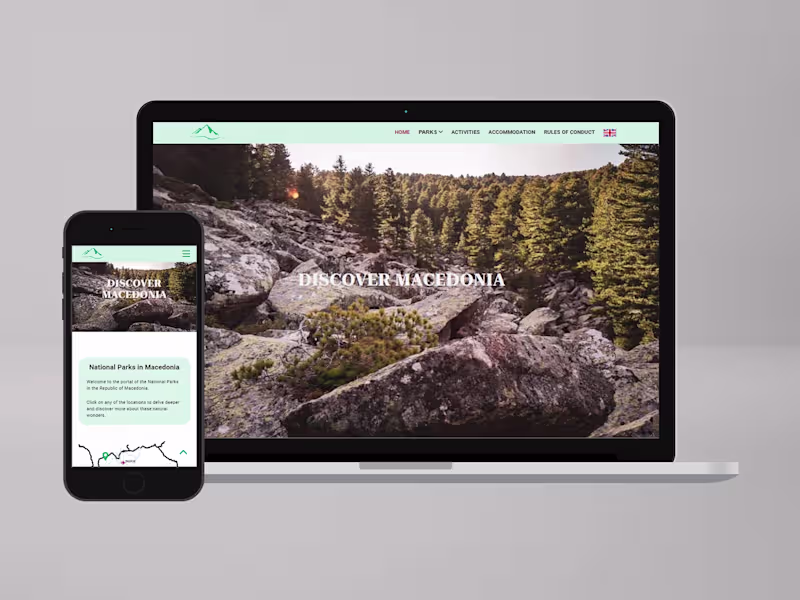 Cover image for NATIONAL PARKS MACEDONIA | WEB DESIGN & DEVELOPMENT