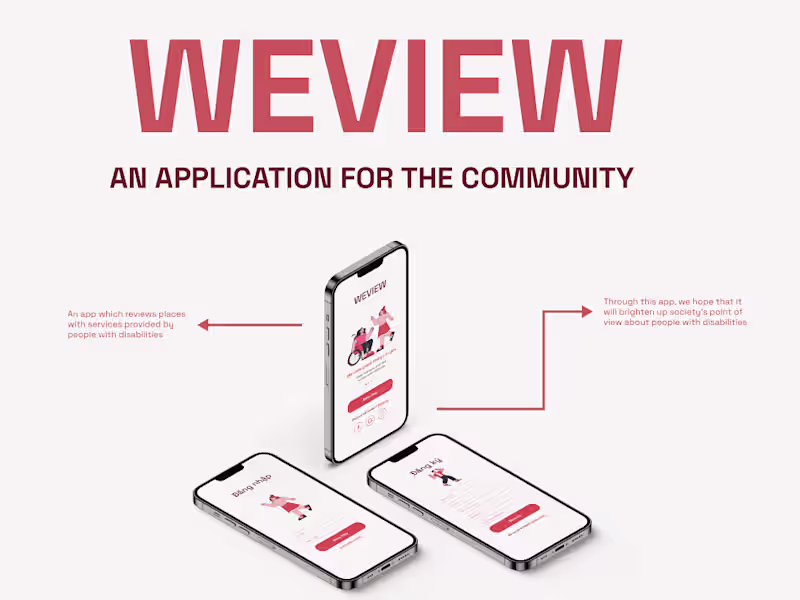 Cover image for WeView - Mobile App for disabilities worker