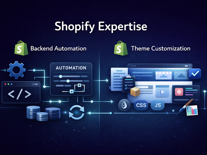 Cover image for Shopify E-commerce development