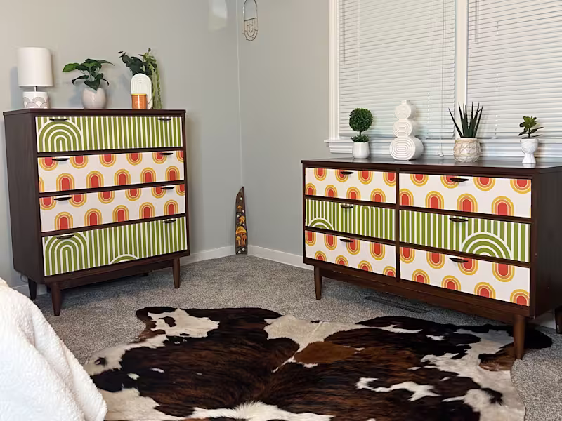 Cover image for Furniture Flip Using Wallpaper