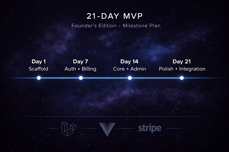 Cover image for SaaS MVP — Founder's Edition ($15,000 / 21 days)