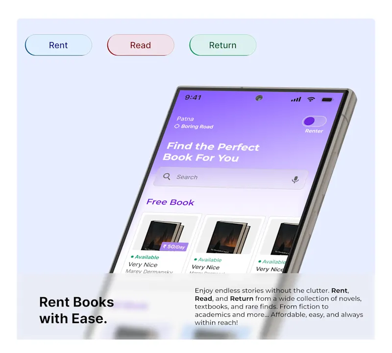 Cover image for ShelfShare- Book Renting App