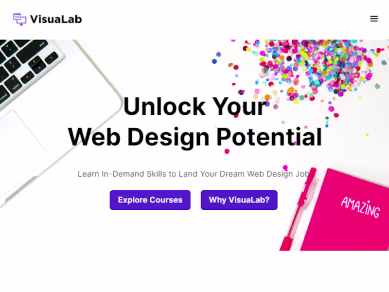 Cover image for Learn In-Demand Web Design Skills | VisuaLab Online Academy