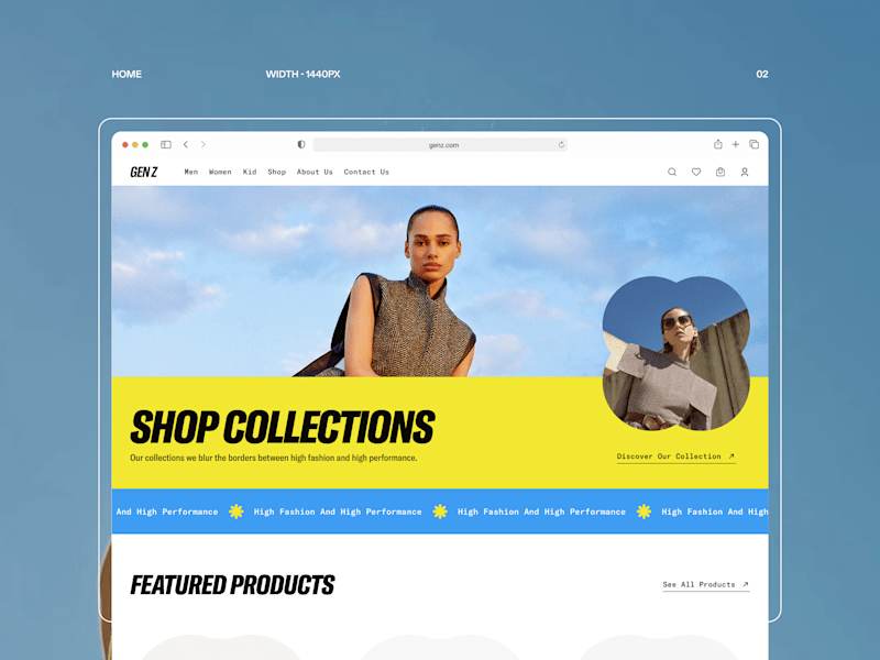 Cover image for Gen Z: Full Brand Identity & E-commerce UI/UX Design