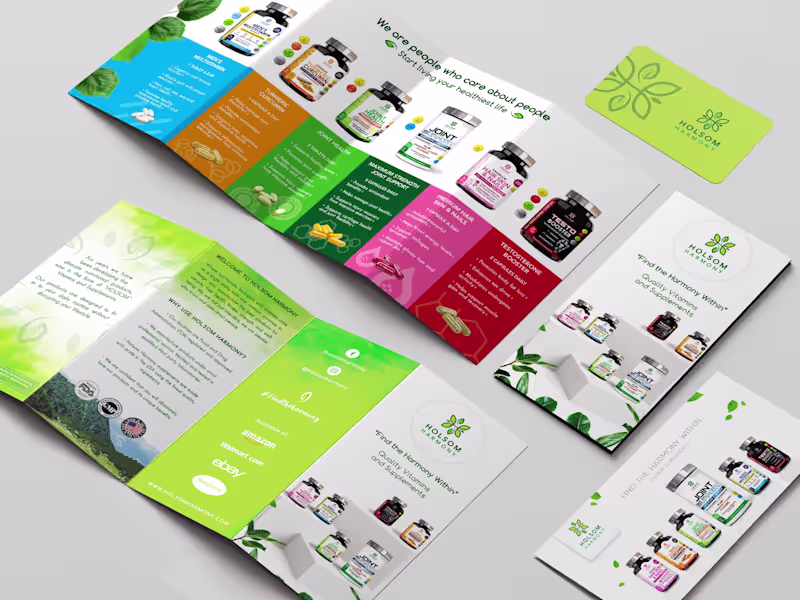 Cover image for Holsom Harmony - Dietary Supplements Branding
