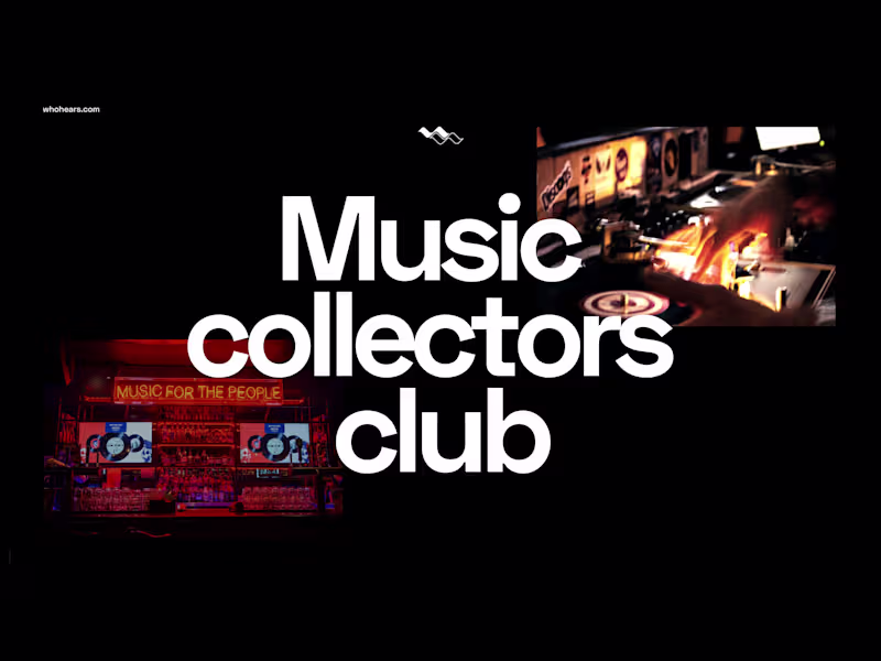 Cover image for Whohears - SaaS music discovery