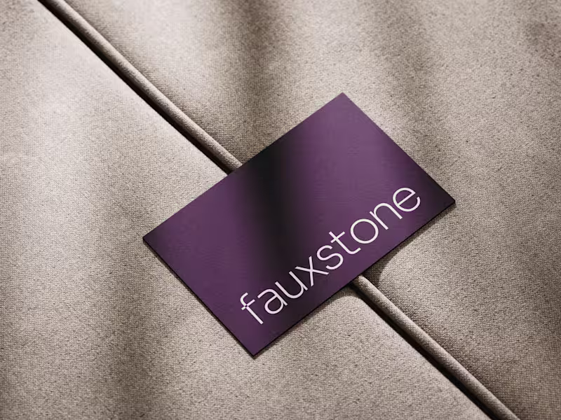 Cover image for Fauxstone - Brand Identity