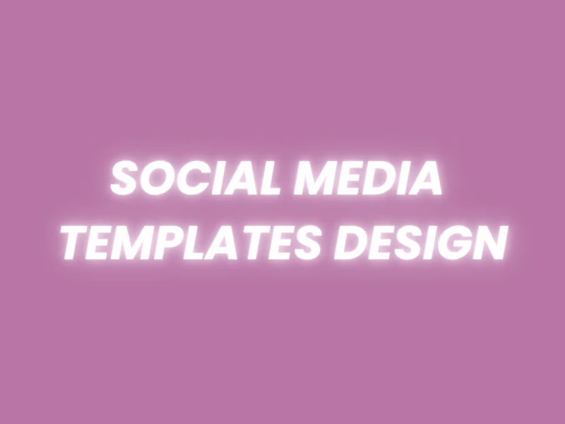 Cover image for social media templates design