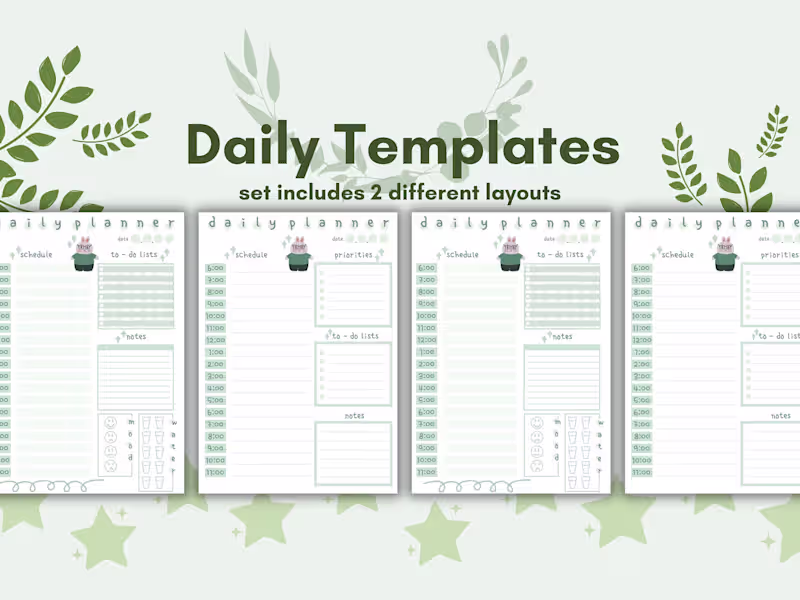 Cover image for I'll Design Digital Planner / Printable Planner Templates