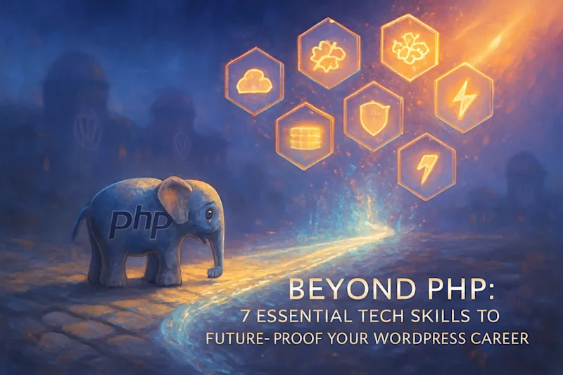 Cover image for Beyond PHP: 7 Essential Tech Skills to Future-Proof Your WordPress Career