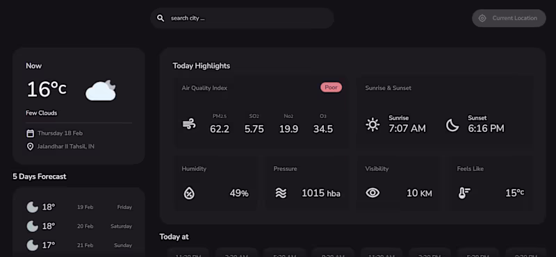 Cover image for Built a responsive weather application