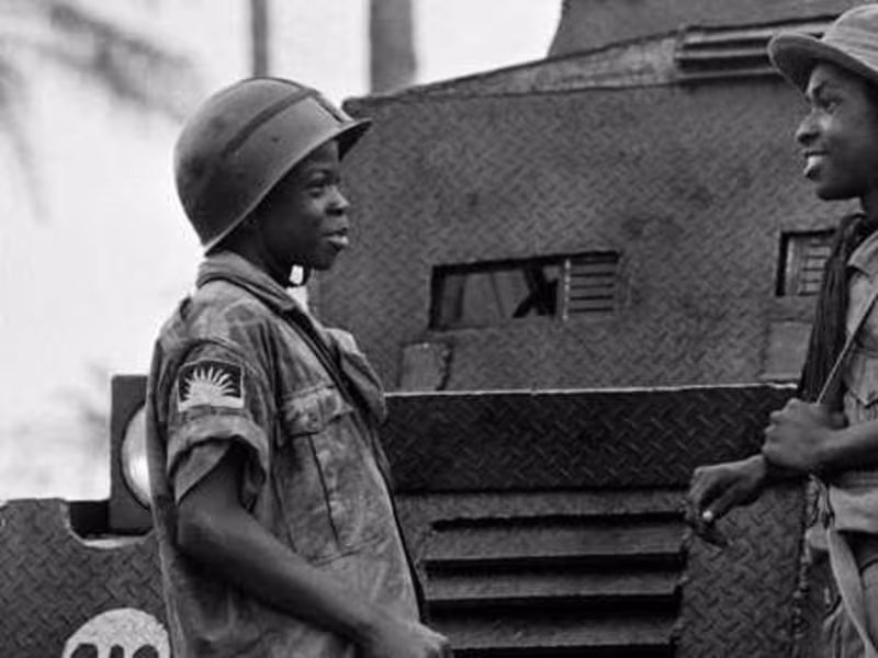 Cover image for Oliver; an excerpt from the Biafra story