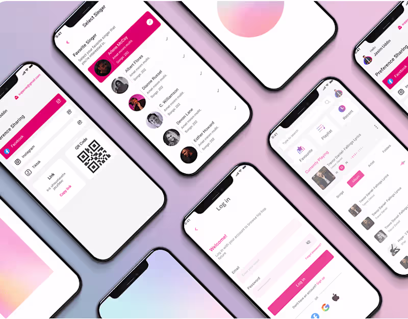 Cover image for Case study hip hop music app on Behance