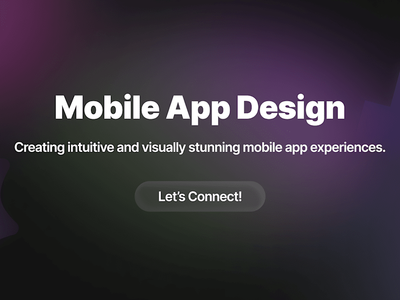 Cover image for Mobile App Design