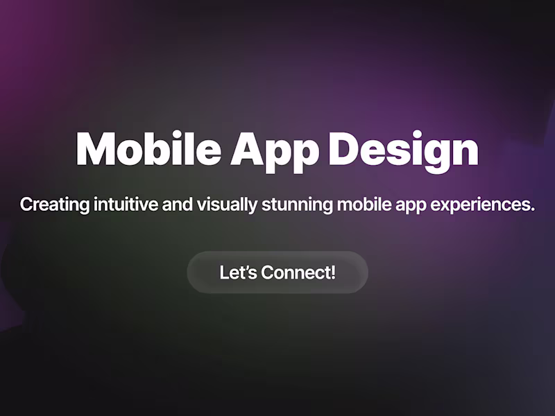 Cover image for Mobile App Design