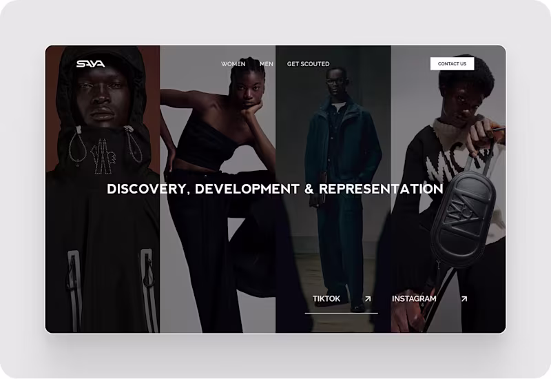 Cover image for Saya - Fashion Modelling Agency Website Design