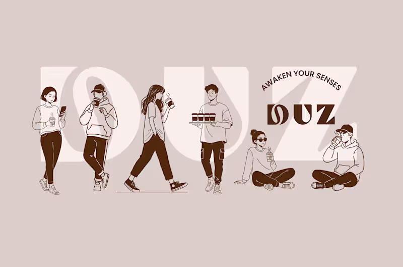 Cover image for DUZ | Coffee Brand Identity Design - KSA DUZ is a premium Sa...