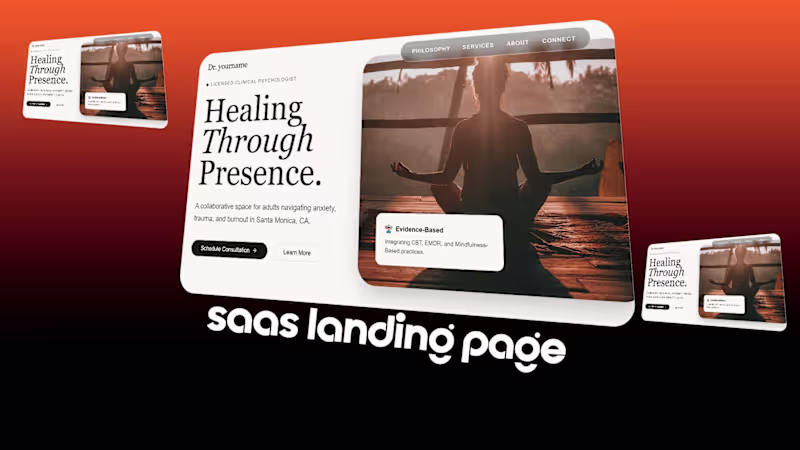 Cover image for Conversion-Focused Landing Pages for Startups & SaaS