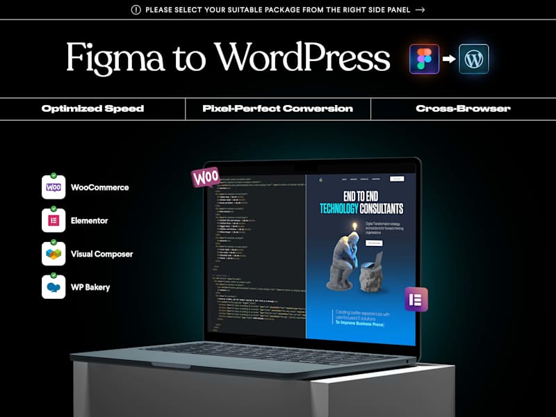 Cover image for Get a Figma design conversion to WordPress website