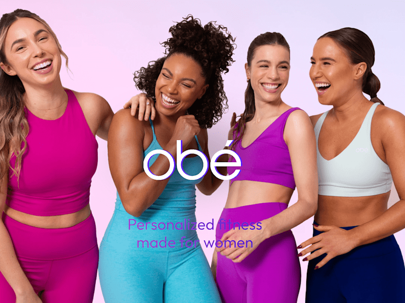 Cover image for obé: Personalized on-demand fitness made for women