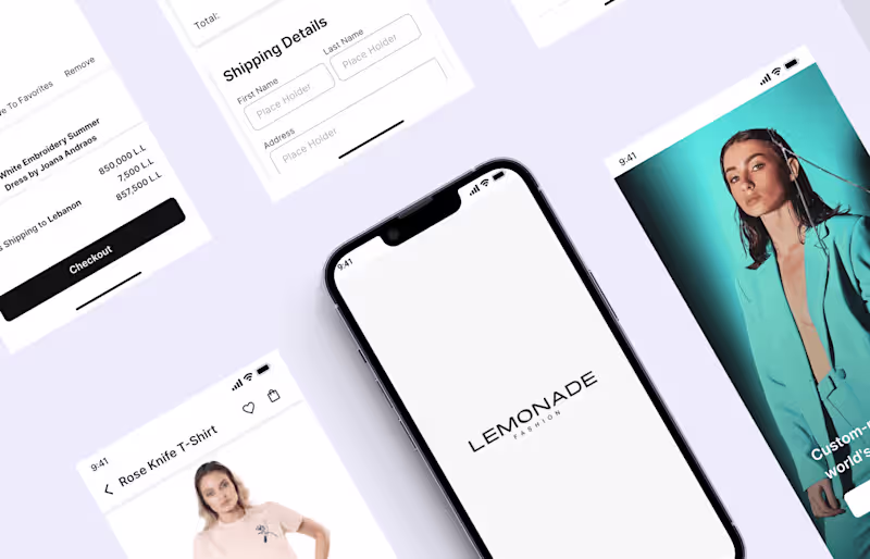 Cover image for Lemonade Fashion Mobile App