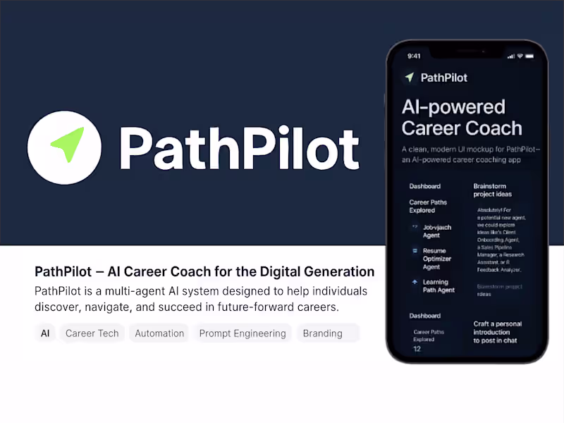 Cover image for PathPilot - AI-Powered Career Coach