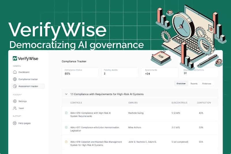Cover image for Verifywise AI Management Tool 