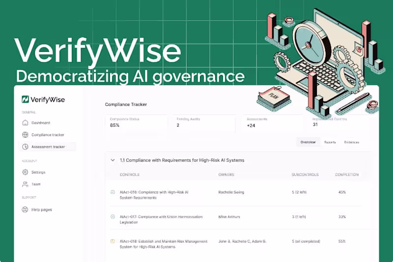 Cover image for Verifywise AI Management Tool 