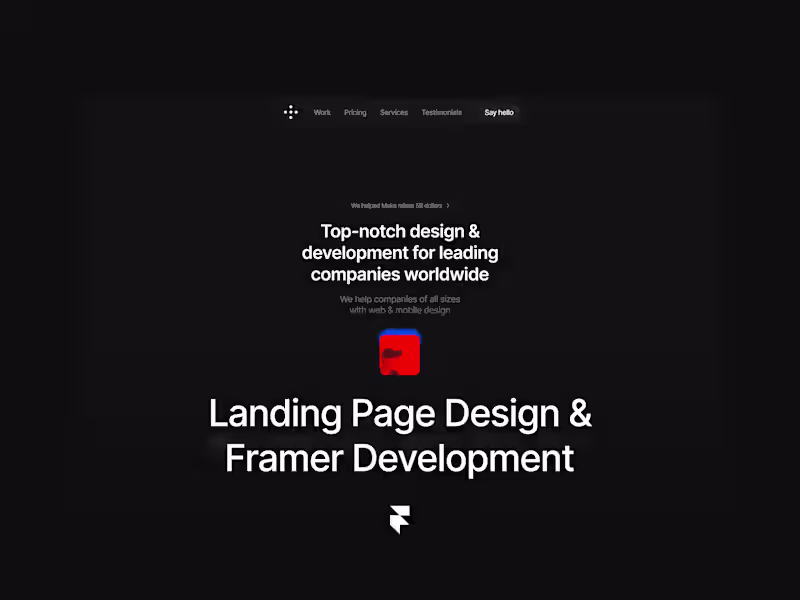 Cover image for Framer | Website Design & Development