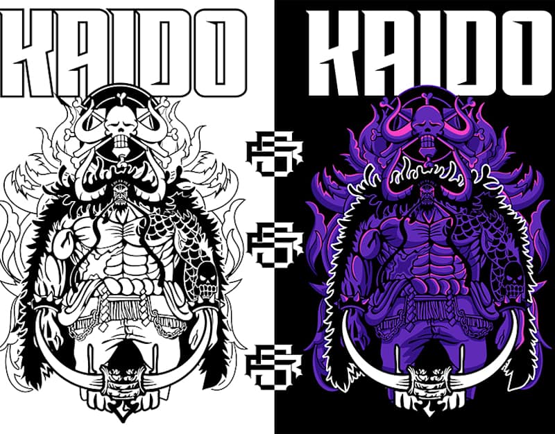 Cover image for Kaido T-Shirt Design | Behance