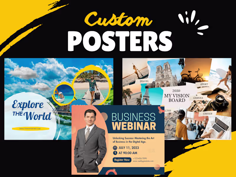 Cover image for I will design professional flyers and posters within a day