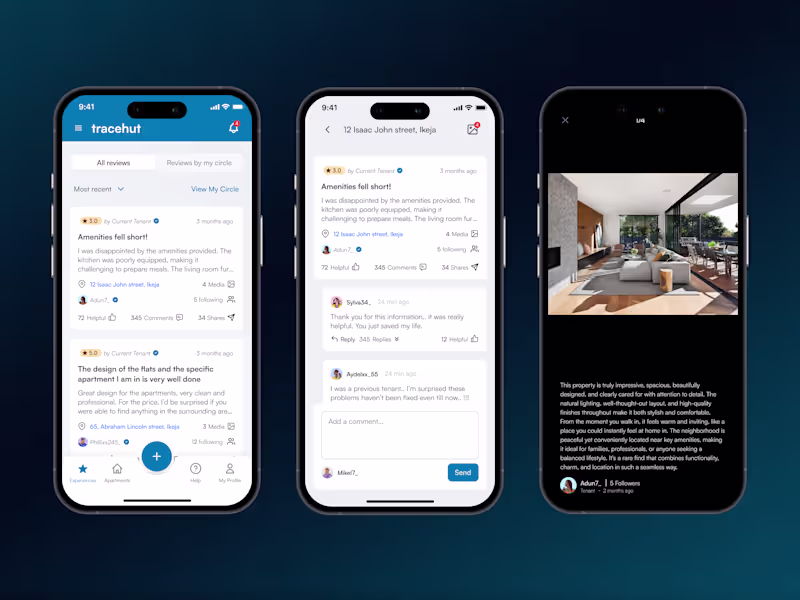 Cover image for Tracehut Mobile App Design