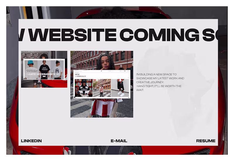 Cover image for Coming Soon Page for Personal Portfolio Website