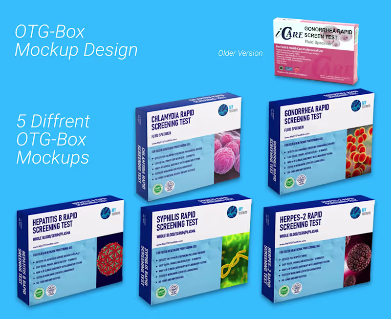 Cover image for  5 OTG package mockups for website.