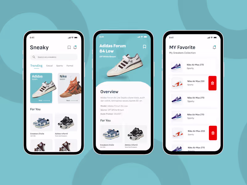 Cover image for Sneaky: Sneaker Recommendation App