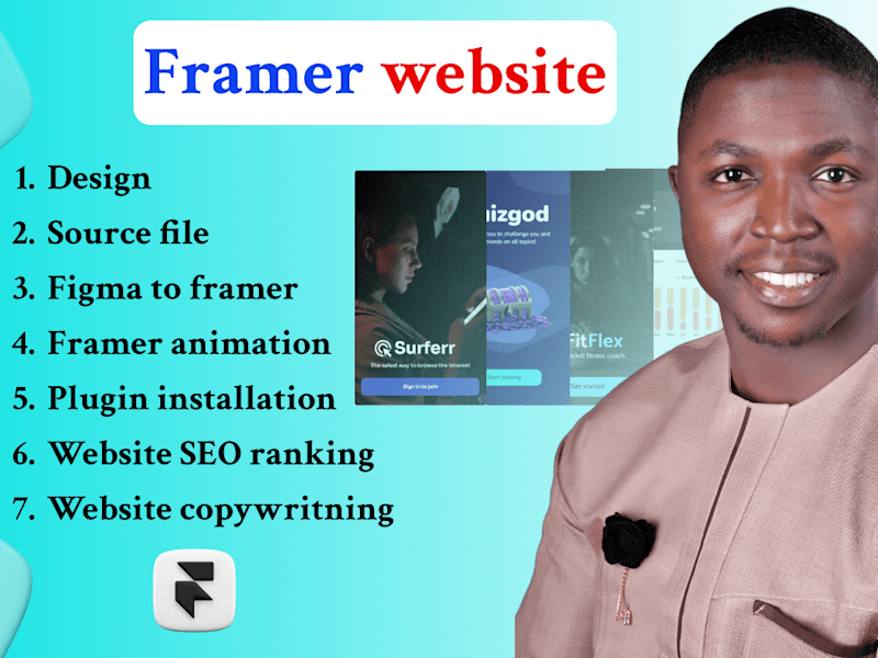 Cover image for I will build or redesign a responsive framer website