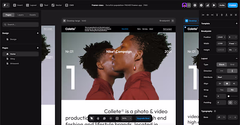 Cover image for Multi-Page Website in Framer (Design & Development)