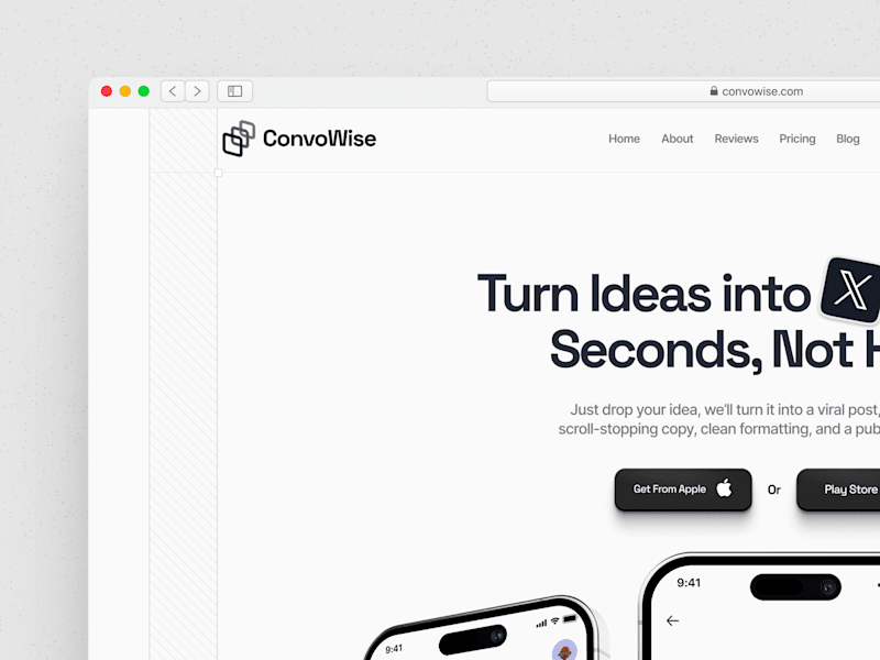 Cover image for ConvoWise - High-Converting Hero Section Design