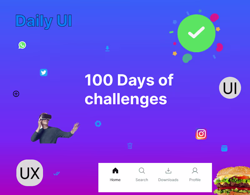 Cover image for Dribble UI challenges
