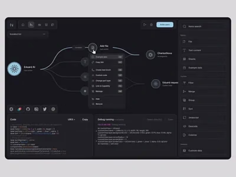 Cover image for The visual workflow builder allows