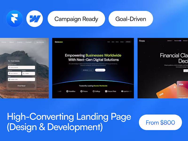 Cover image for High-Converting lading page (Design & Development)